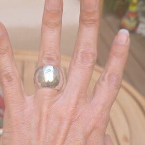 Silpada Silver Hammered Ring